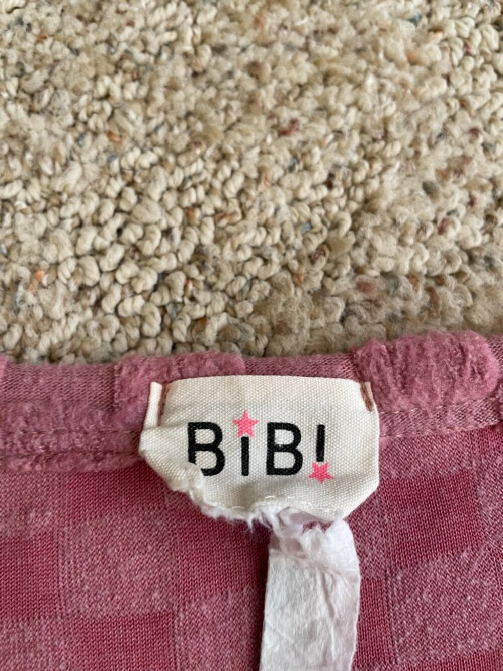 Cozy Checkered Pink Crew Sweater - Picture 3 of 3
